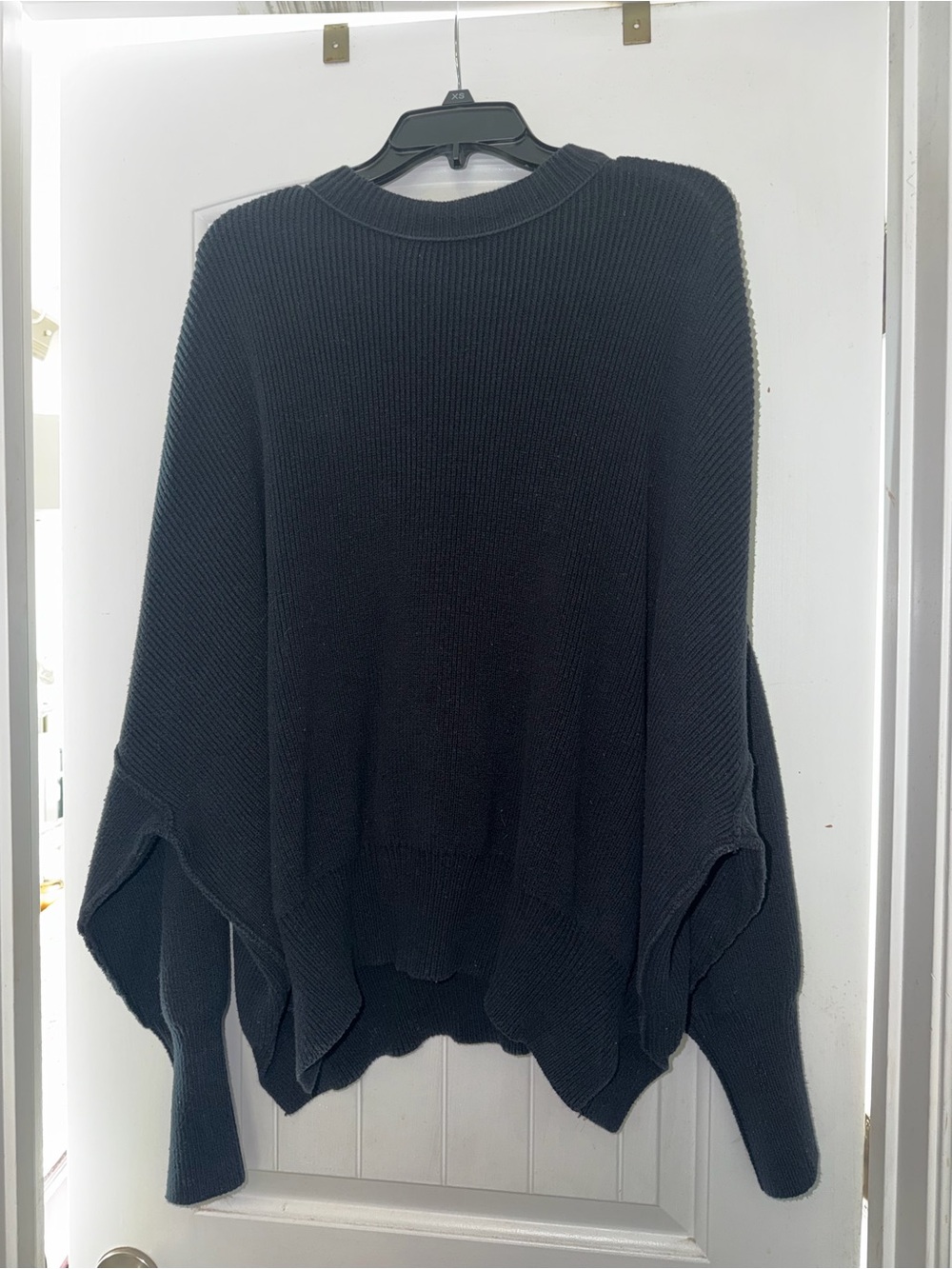 Free People Easy Street Tunic Black Sweater. Size XS!